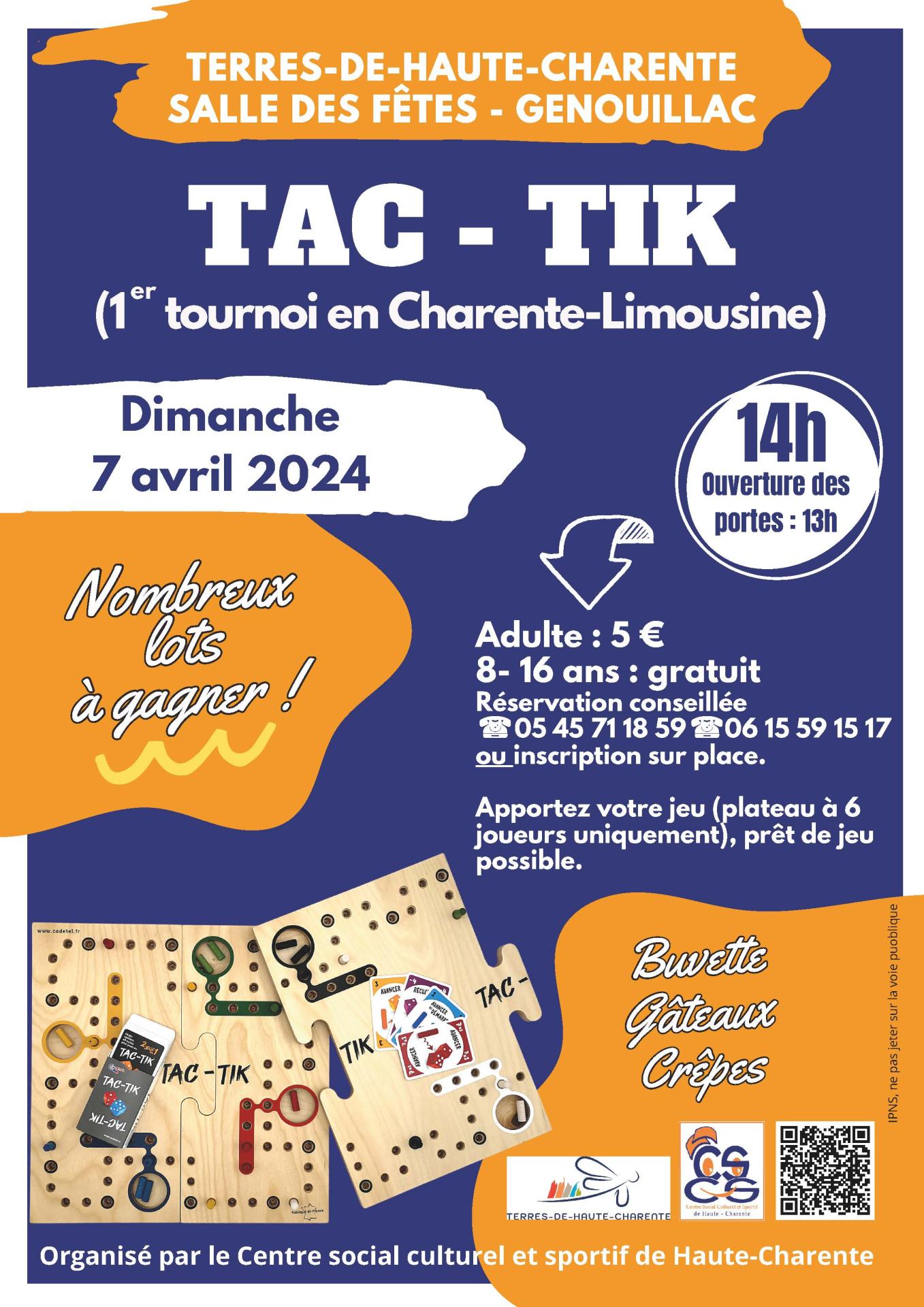 1er tournoi tac tik 7 avril 2024