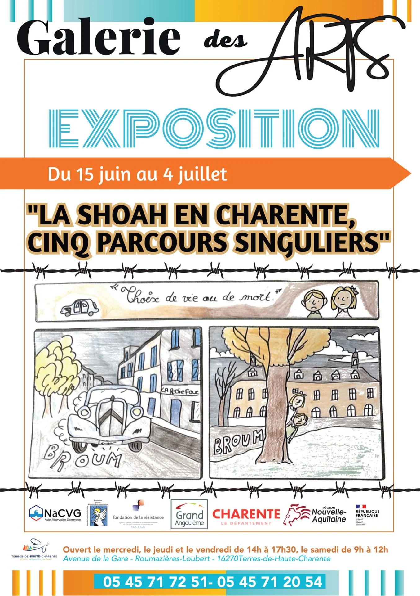 Affiche expo shoah