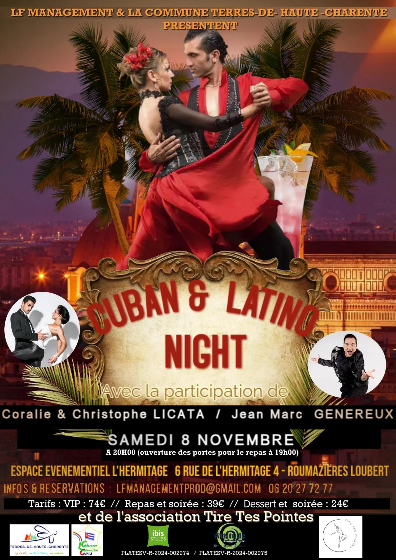 Affiche officiel soiree du 8 novembre